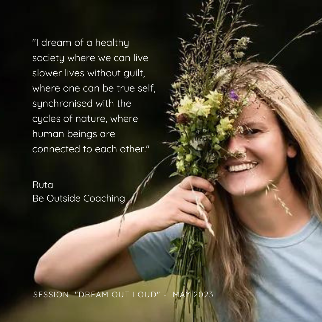 Solopreneurs Hour May 2023 Dream out Loud with Ruta from Be Outside Coaching