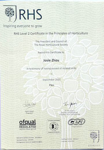 RHS Level 2 Principle of Horticulture