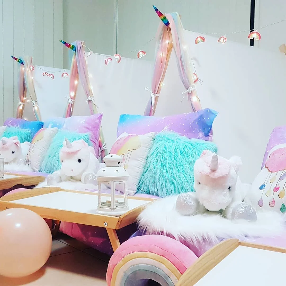 **New Theme**
Who doesnt love unicorns and beautiful rainbow colours?? Check out our new stunning unicorn theme - Available now🦄
.
.
#sleepovertents #brisbanemums #sunshinecoastmums #bribieisland #unicorn #party