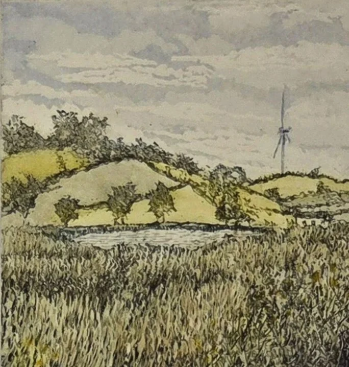 Drumlins (Cavan/Monaghan); 13 x 12cm