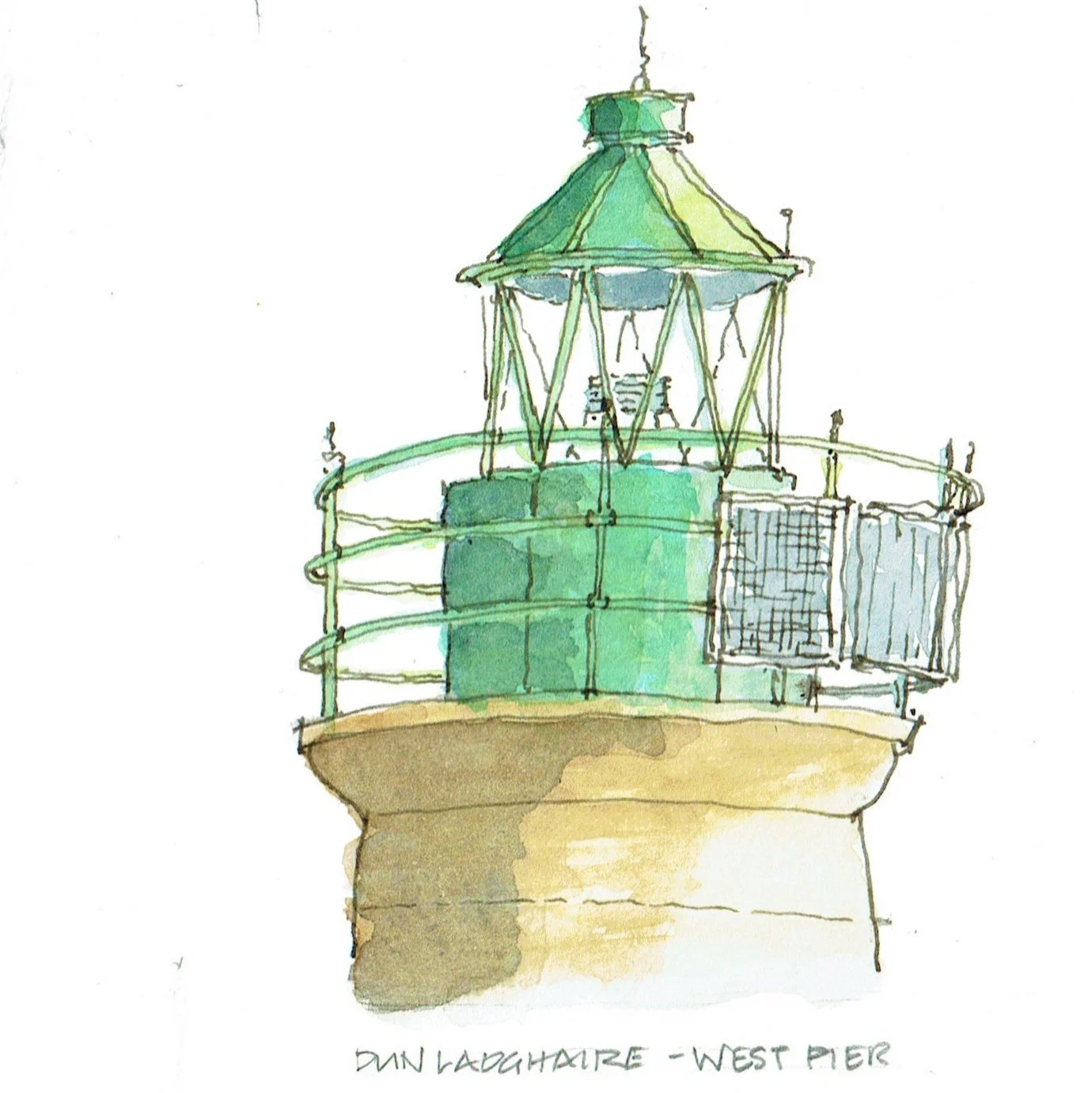 Dun Laoghaire, West; Pen & Wash