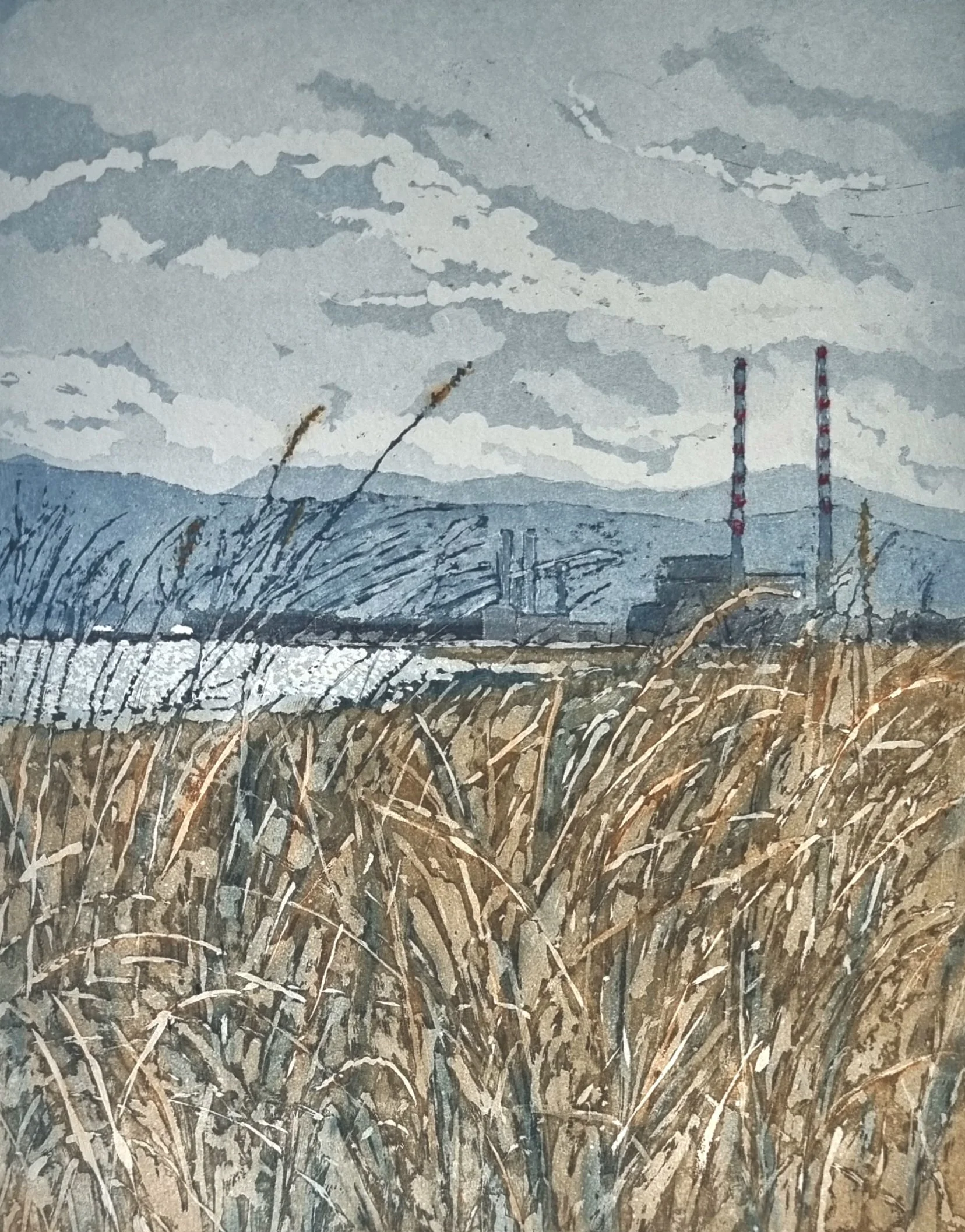 Dublin Port from Bull Island
24 x 18cm