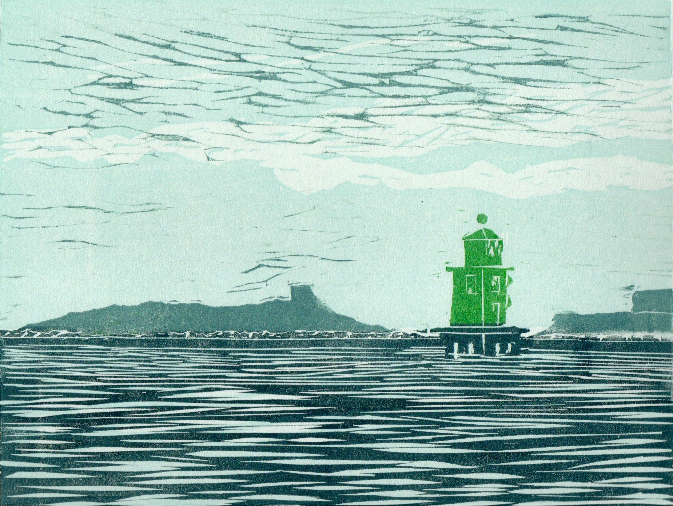 Clontarf (Linocut)
15 x18cm