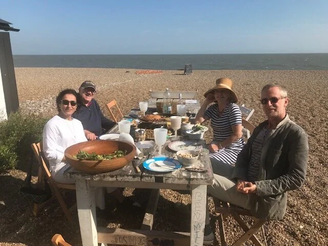 New member Minoo Dabestani and artist in residence Timothy Sawyer Shepard join us for lunch on fabulous sunny day.