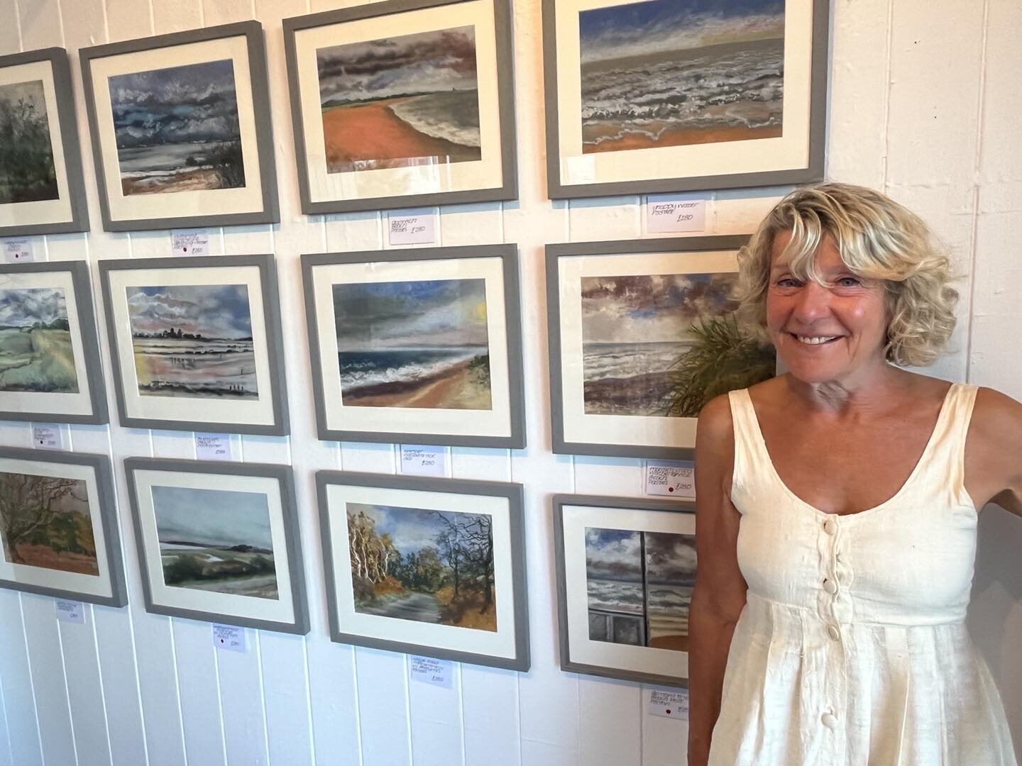 Meet Helen Atkinson Wood at 1 o&rsquo;clock today for cool cocktails on the beach and to see her exhibition at the Aldeburgh Beach Lookout