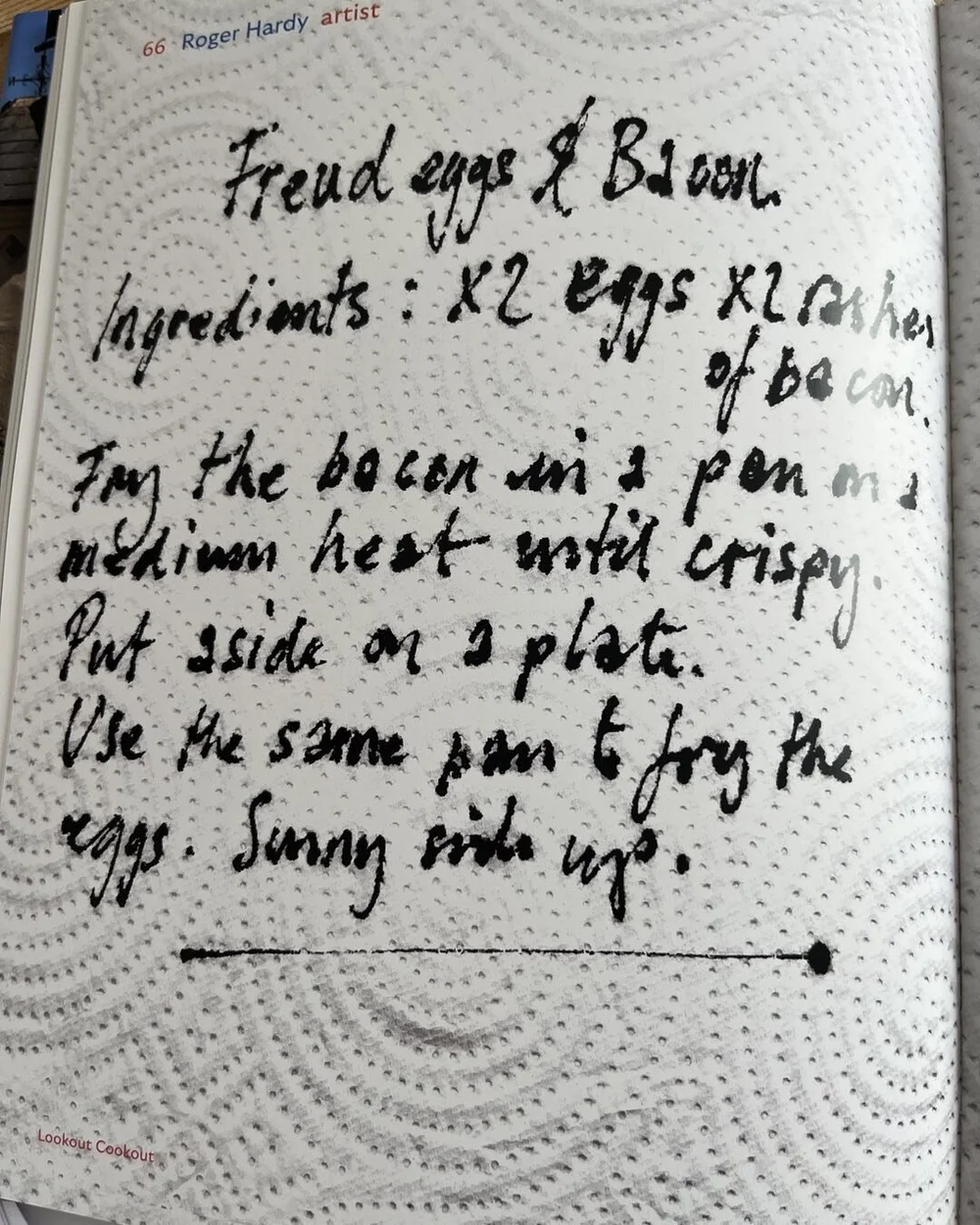 Lookout Cookout launches at the Aldeburgh Beach Lookout today 12 - 4pm. Roger Hardy cooks his favourite recipe Freud Eggs and Bacon for us to taste. All welcome @rogerhardyartist @david.baldry #art #Aldeburgh #food #snape