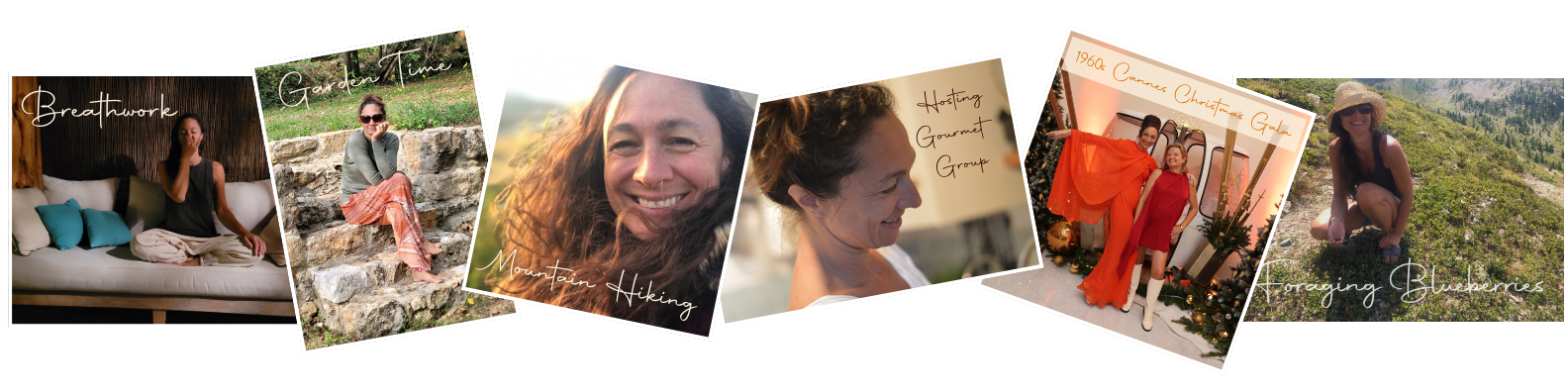 6 photos depicting a balanced and intergal life