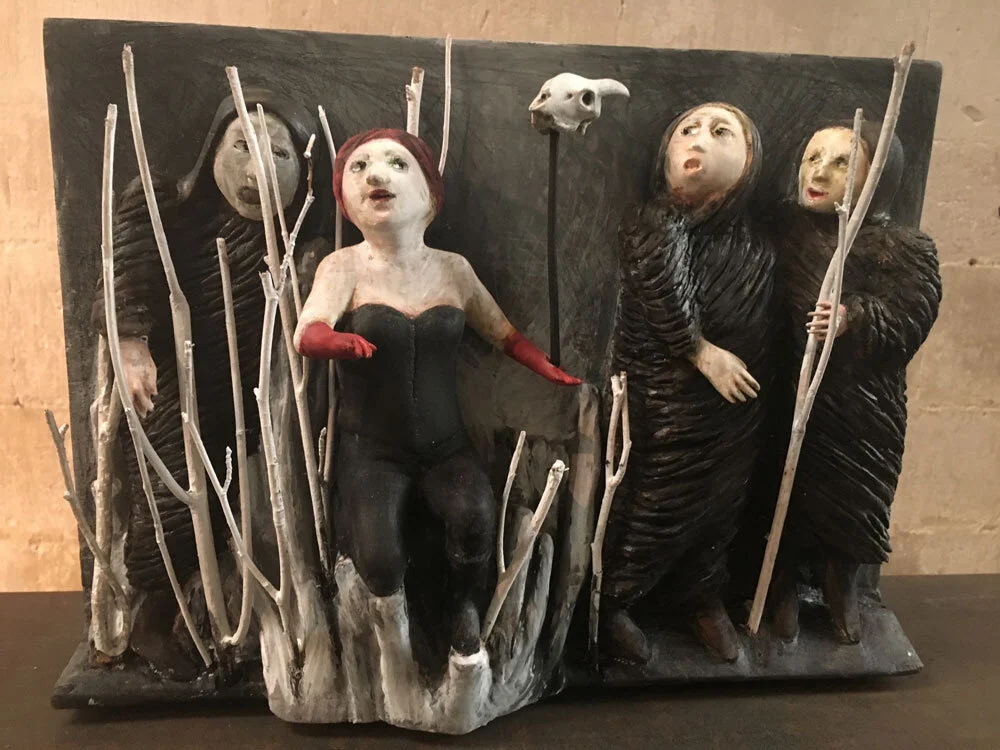 Be Aware – Envy, 2017 28 x 38 cm Polychrome wood.