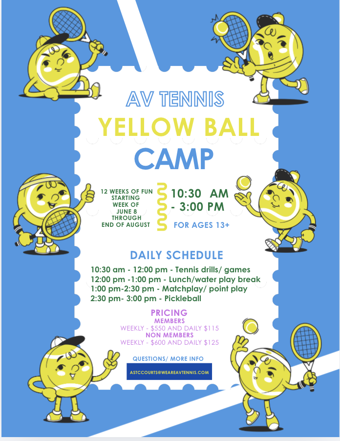 YELLOW BALL CAMP AGES 13+