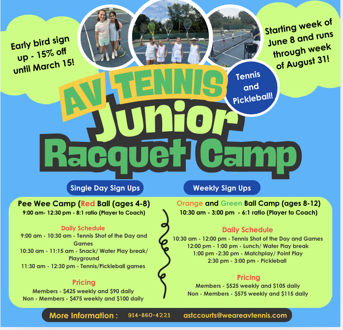 RACQUET CAMP AGES 8-12