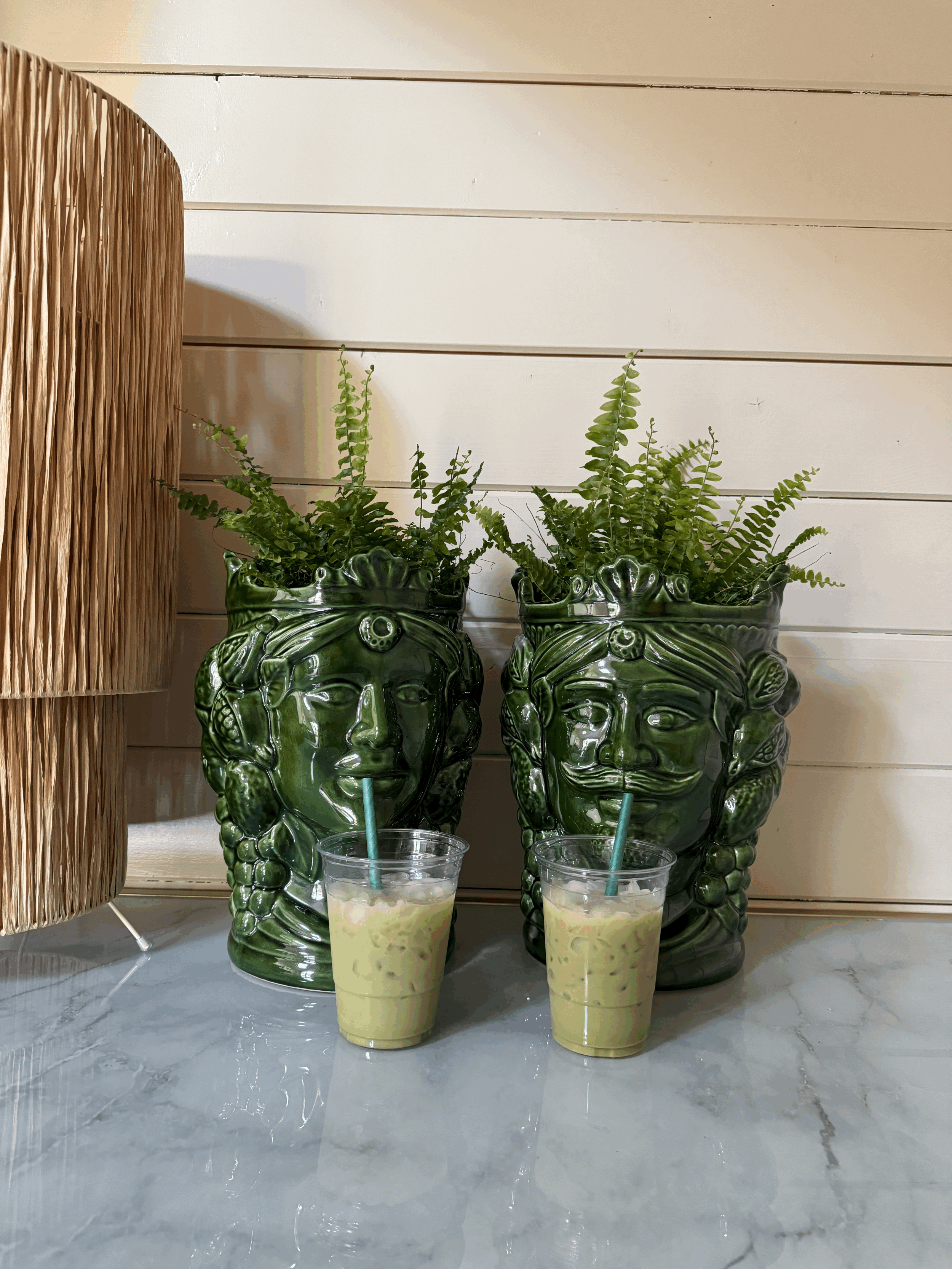 KING AND QUEEN OF VENETIAN VASES