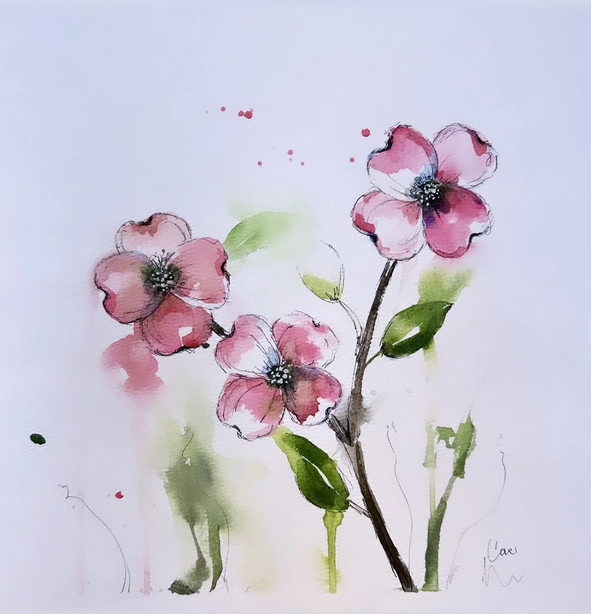 Spring Botanicals in Watercolor 