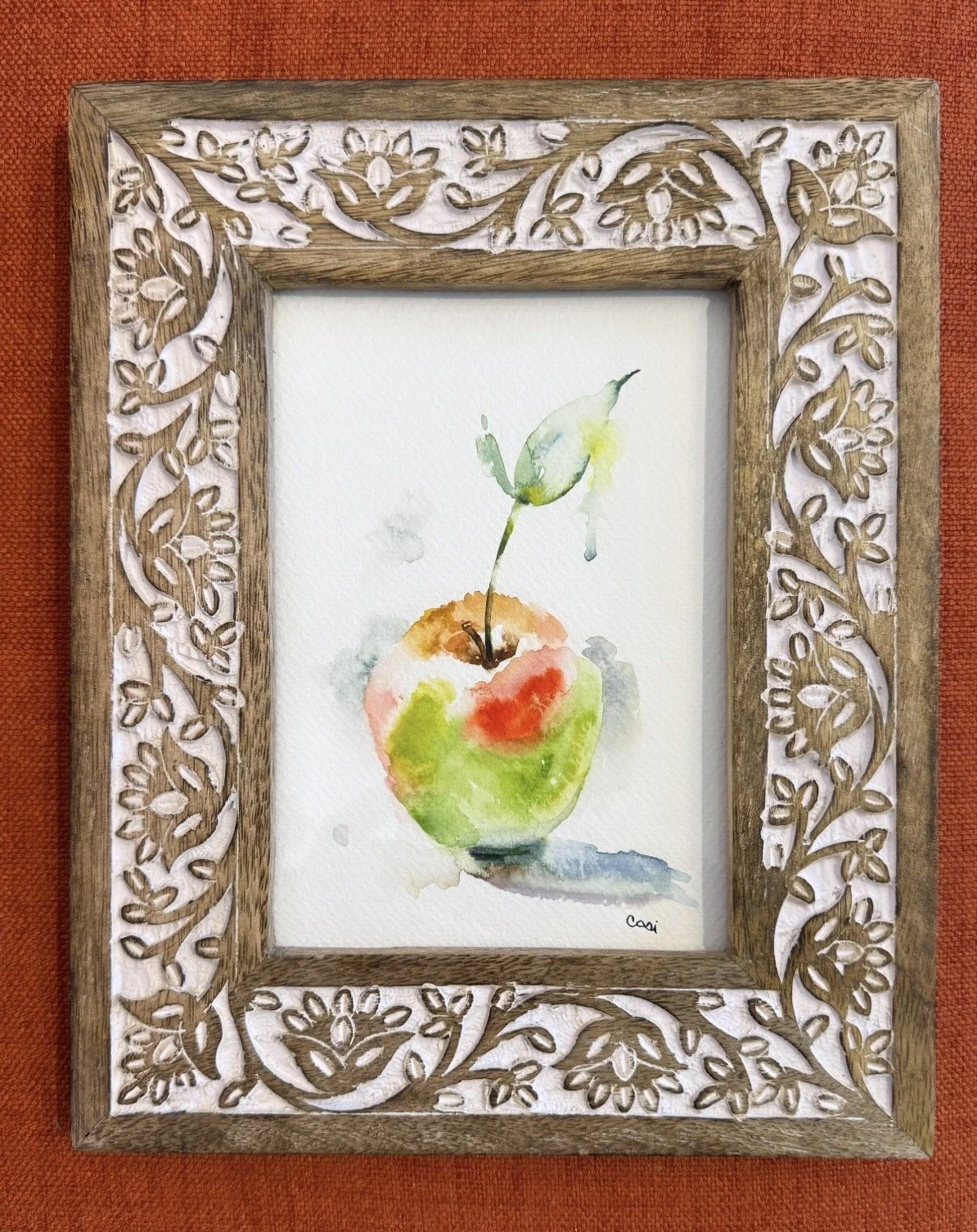 "Our Daily Apple" - Framed Original 8x10