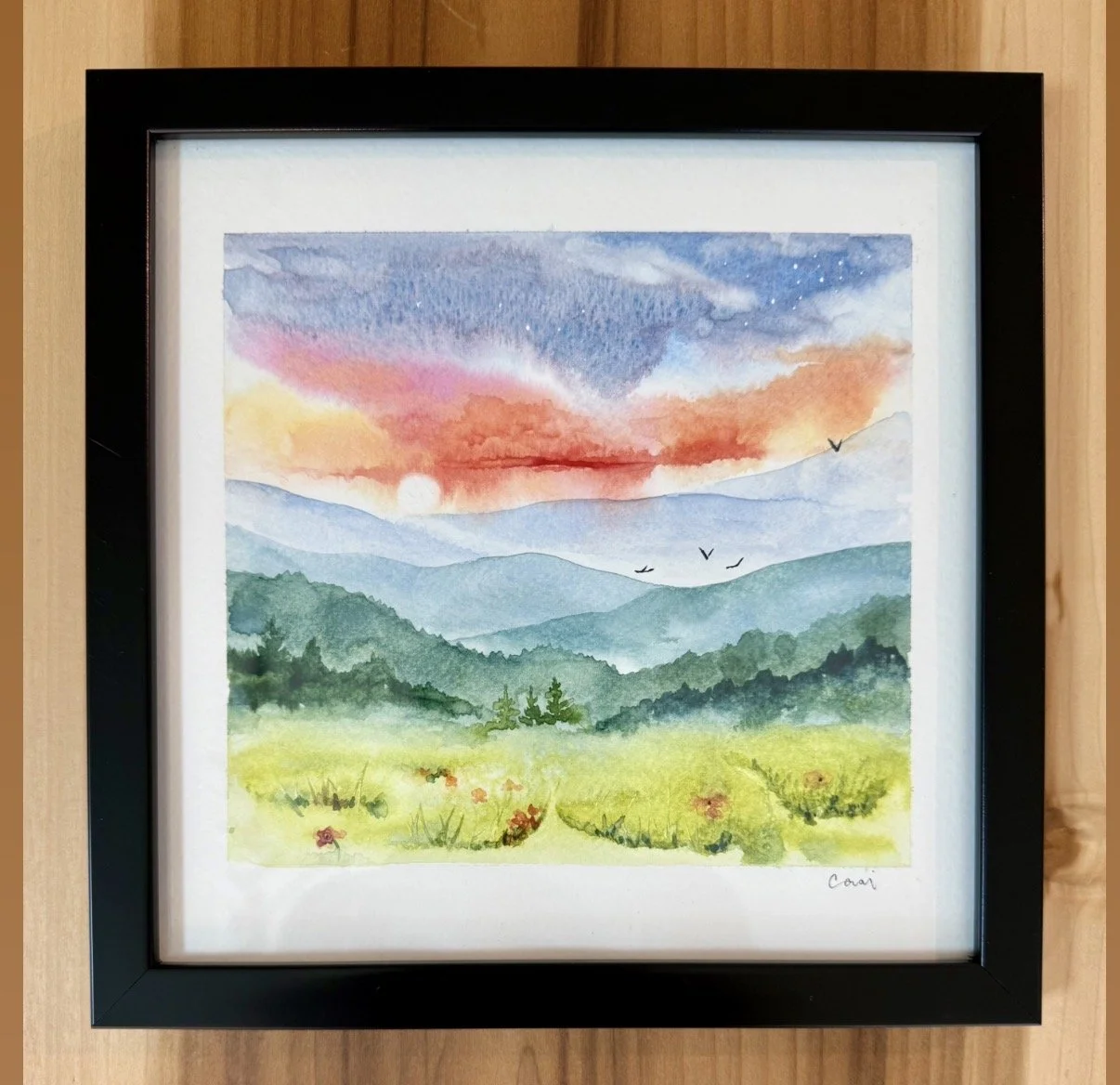 "Max Patch" - Framed Original 8x8