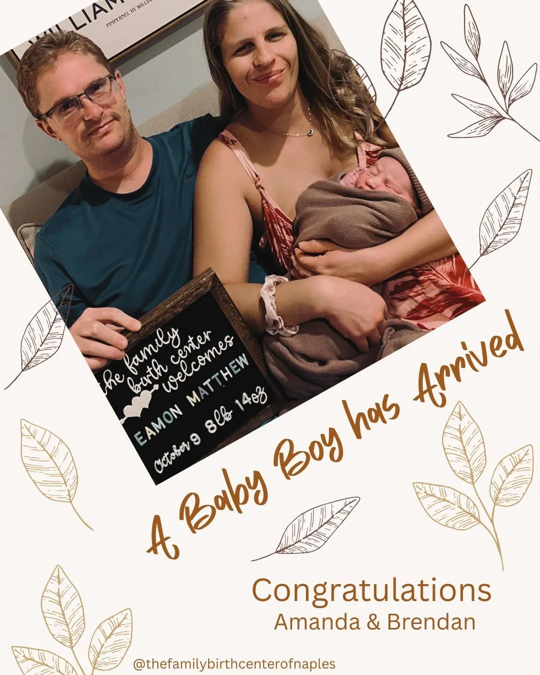 π Welcome to the world, sweet baby boy! π
This amazing family just welcomed their third natural birth-- this time here at The Family Birth Center of Naples! What an honor it is to walk alongside them and witness their strength, love, and calm prese