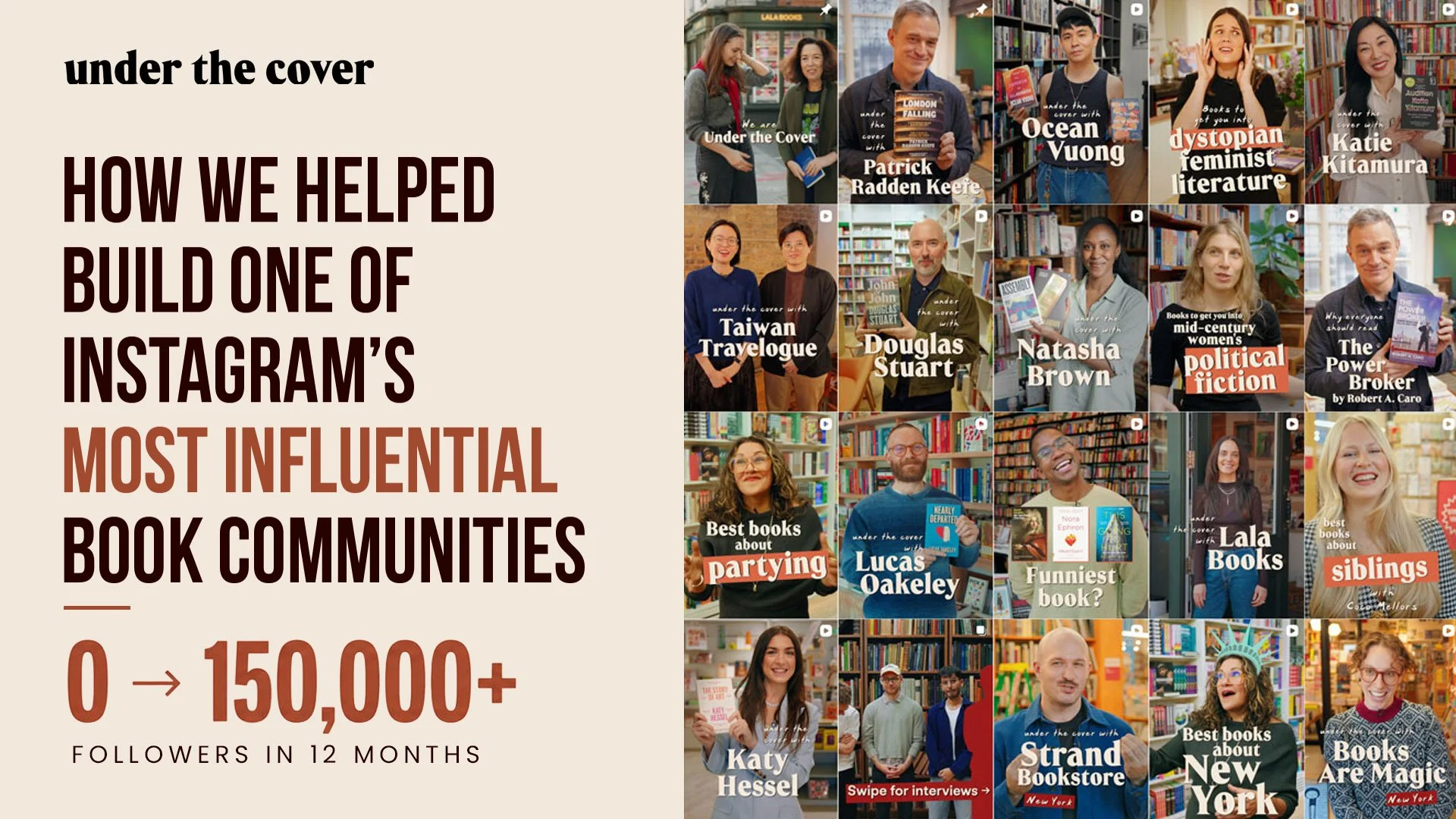 How we helped build one of Instagram's most influential book communities