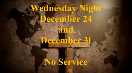 No Service -  Wed Dec 31