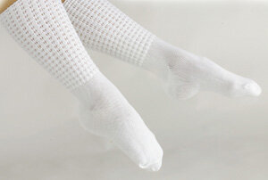 BNWT New Style Ankle Length Irish Dancing Poodle Socks 