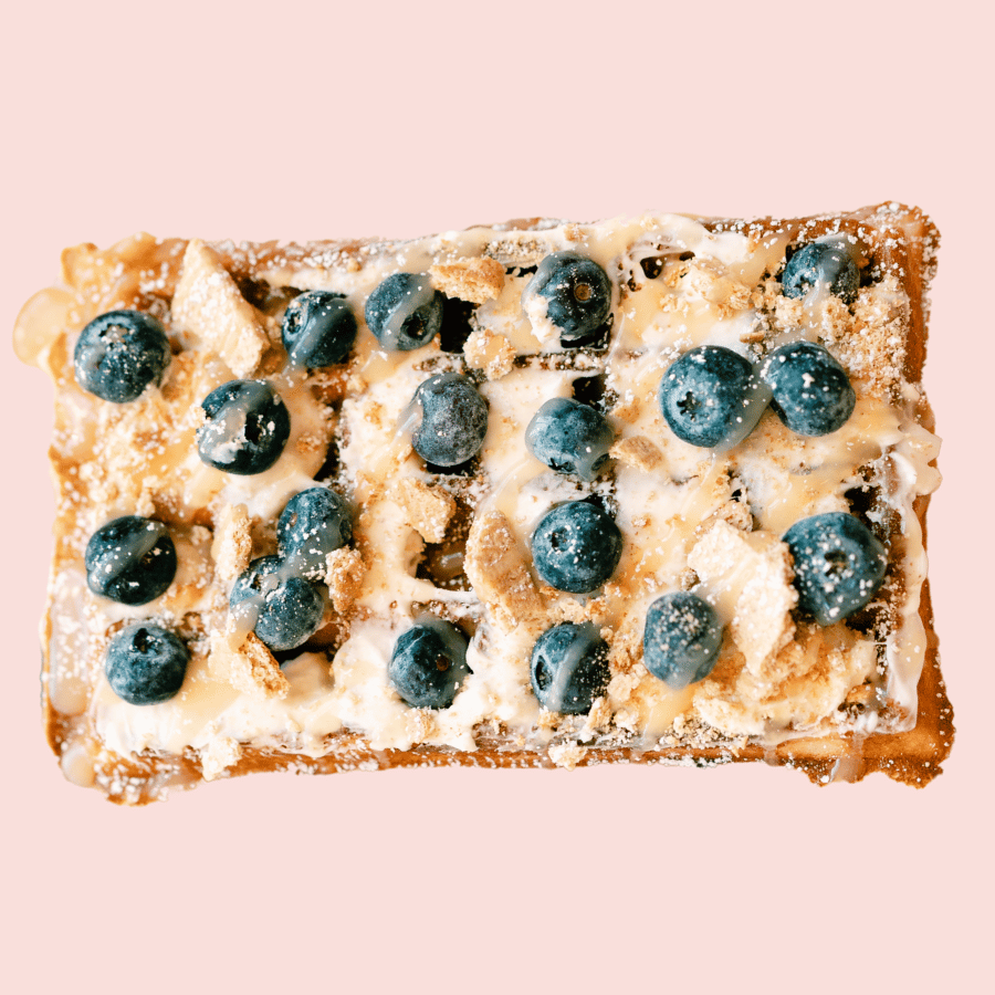 Main Squeeze: lemon curd, cheesecake spread, blueberries, graham cracker crumble