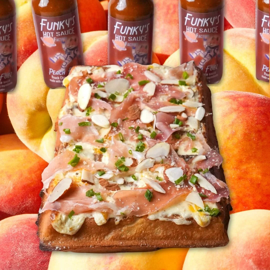 The mad scientists over at Funky&rsquo;s Hot Sauce Factory whipped up a new goody, and we couldn&rsquo;t resist making something out of it🔬👨&zwj;🔬

A twist on our collab waffle from when we released our signature Space Madness&hellip;

Introducing