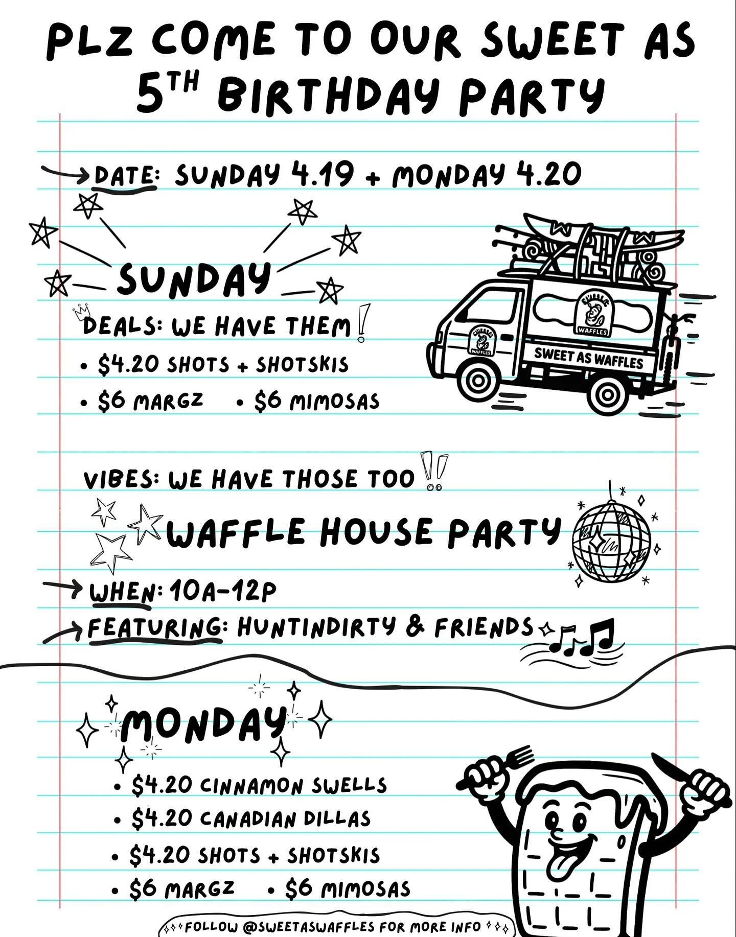 We&rsquo;re here to party and hope you are to💃

Bellingham&rsquo;s first DJ brunch set coming this Sunday from 10-12 ft. Huntindirty &amp; friends 🎶

Come celebrate us turning FIVE April 19-April 20