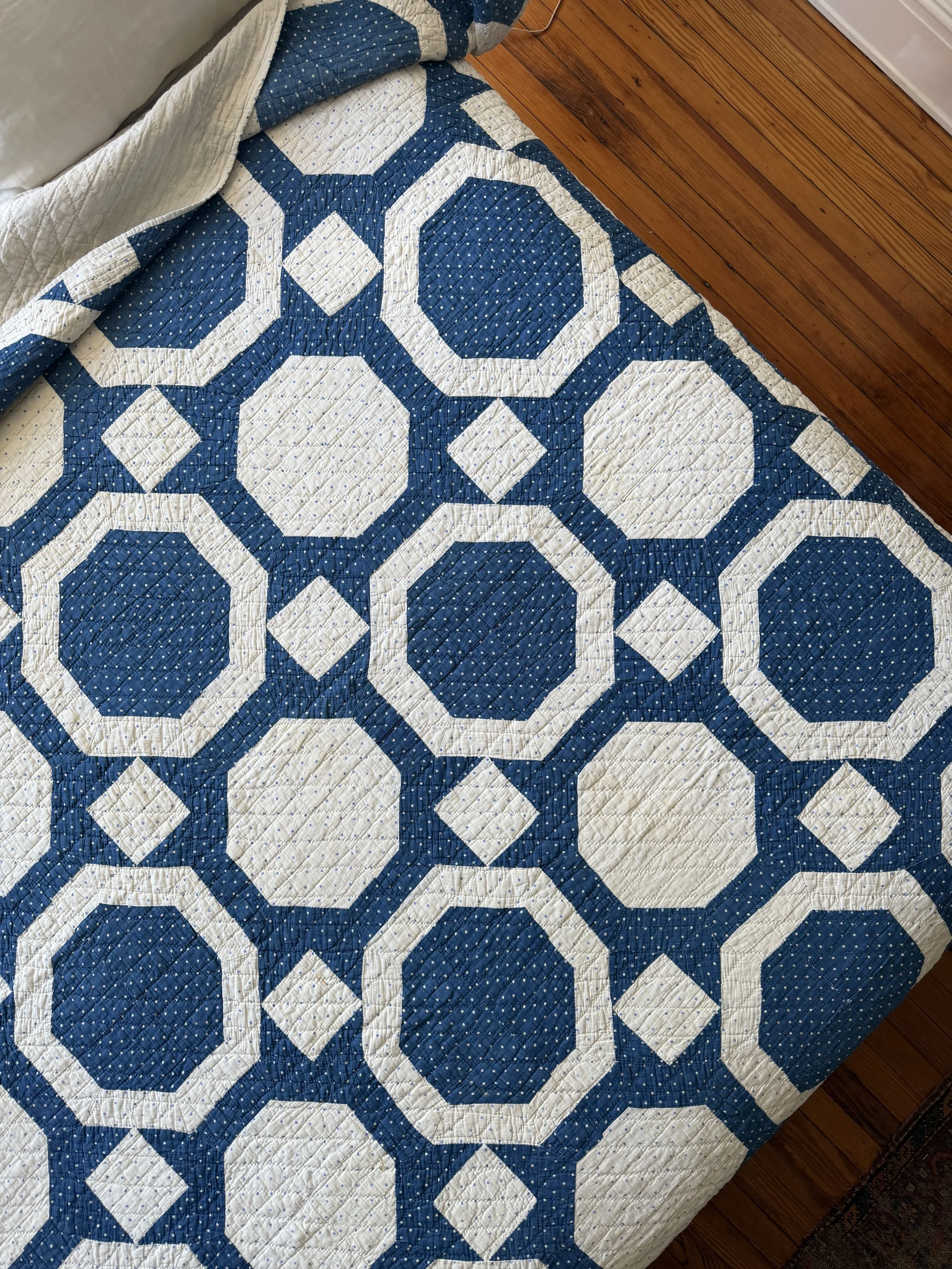 Deep Sea Indigo Tile Quilt