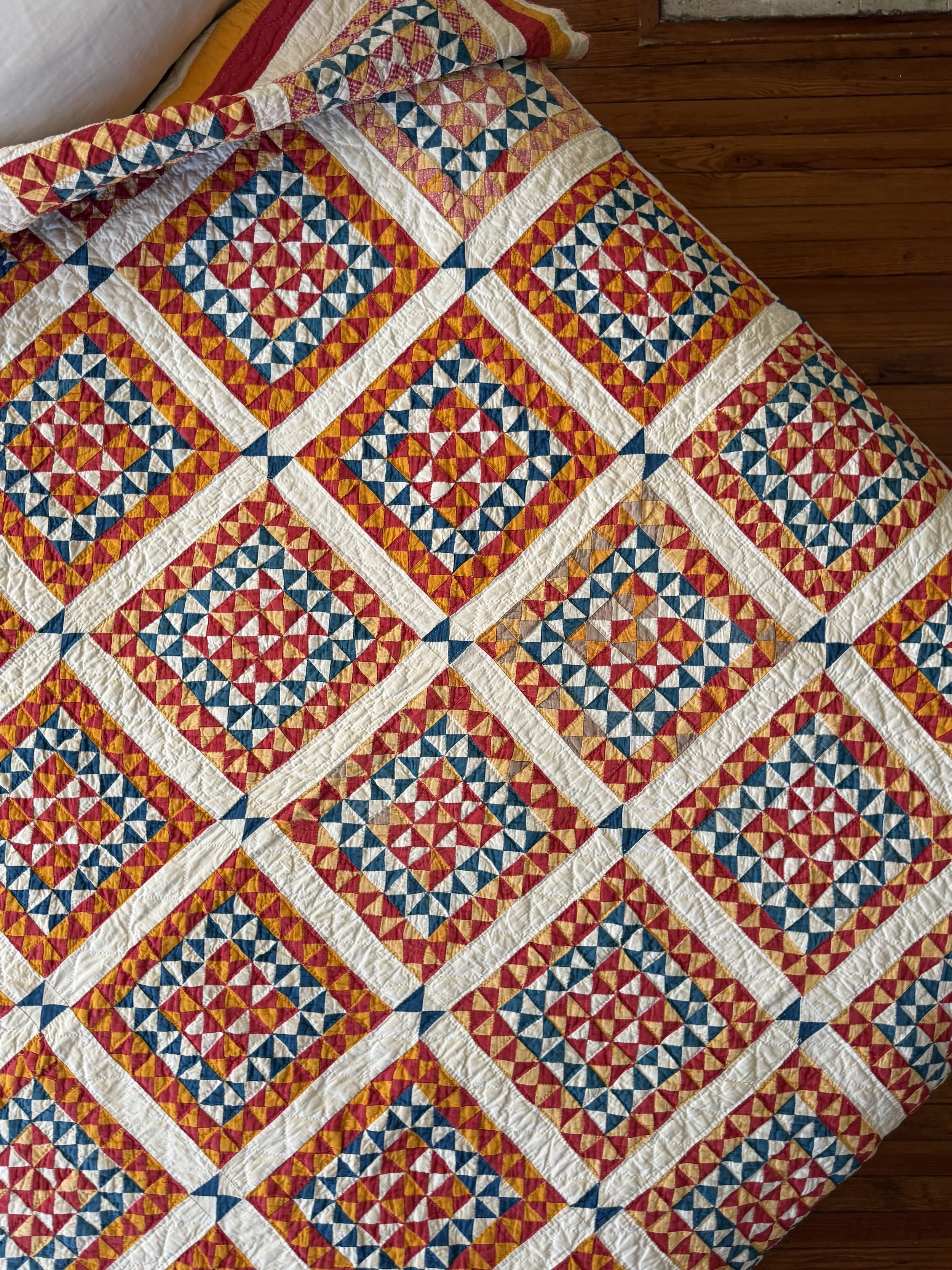 Hourglass Postage Stamp Quilt