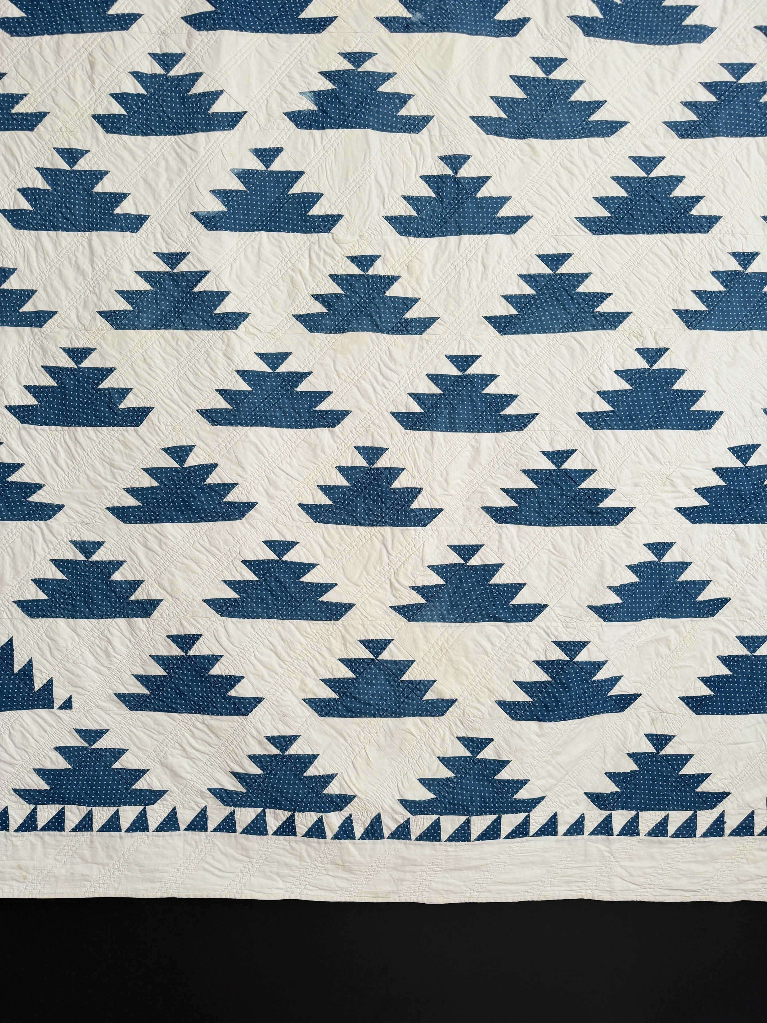 Indigo Waves Lost Ships Quilt