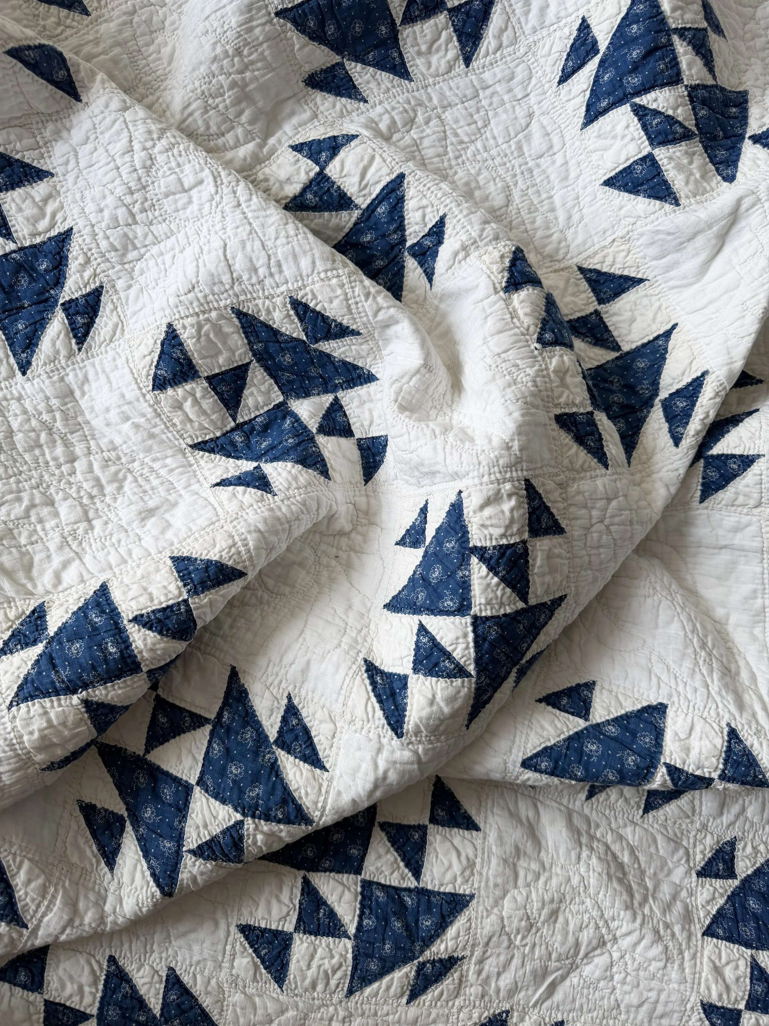 Harbor Blue Hourglass Quilt