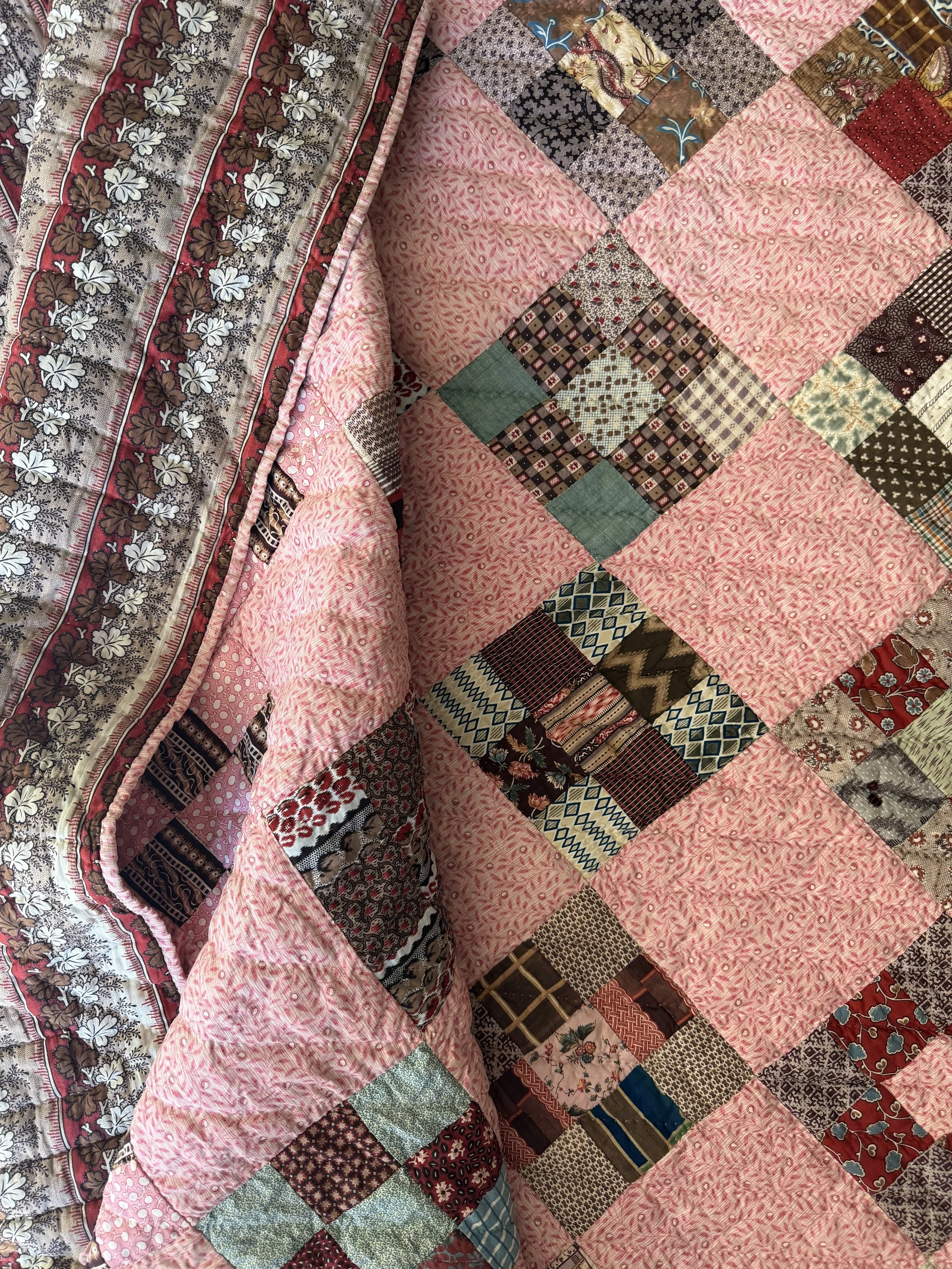 Nine Patch on Point Quilt