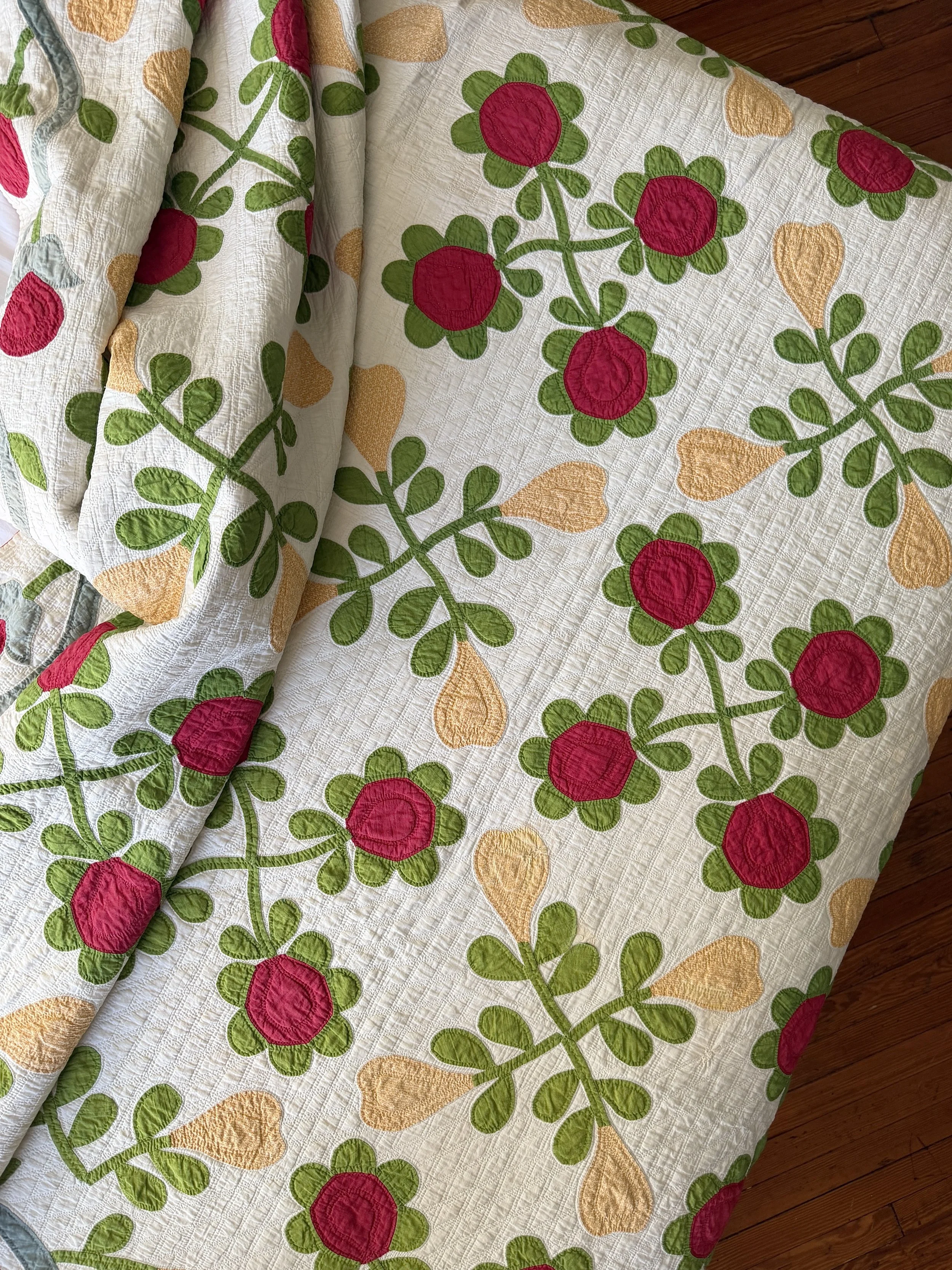Apples and Pears Appliqué Quilt