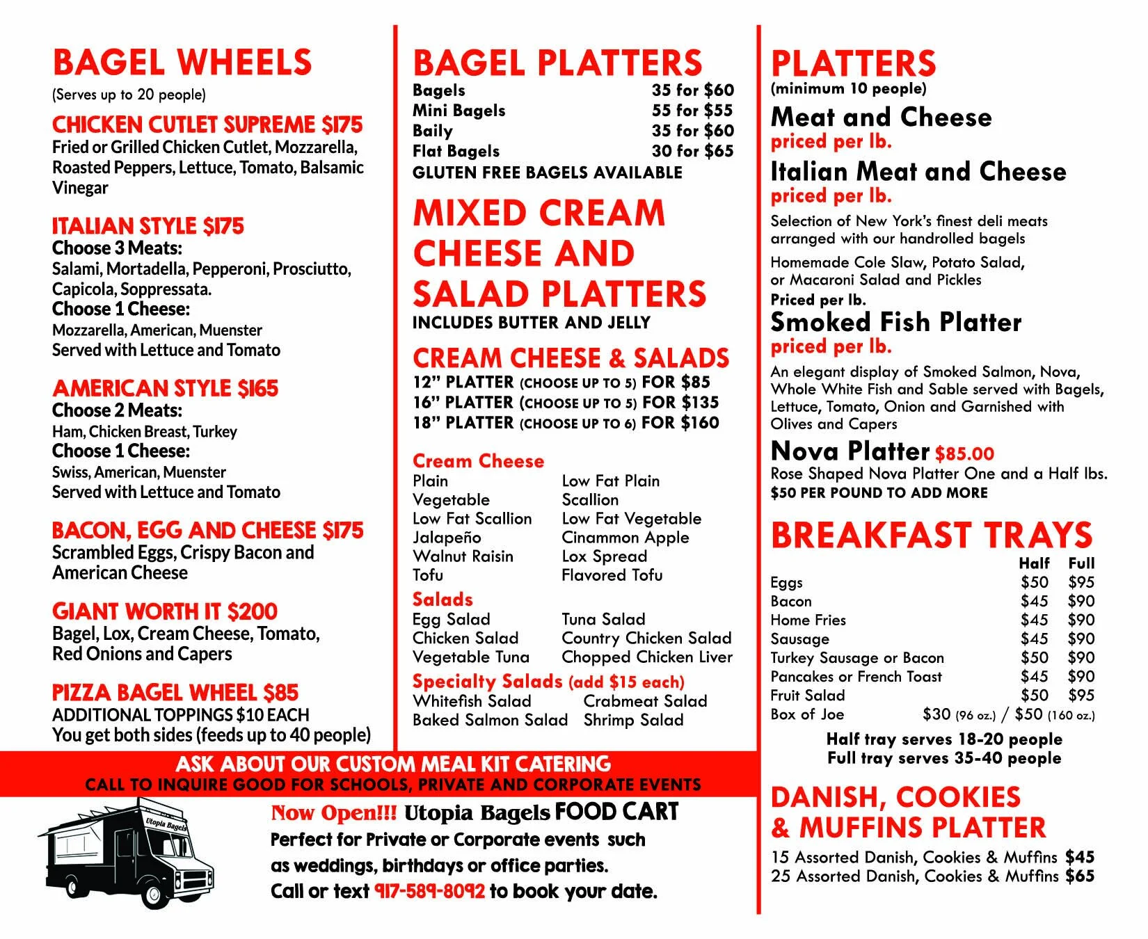 Catering — Utopia Bagels