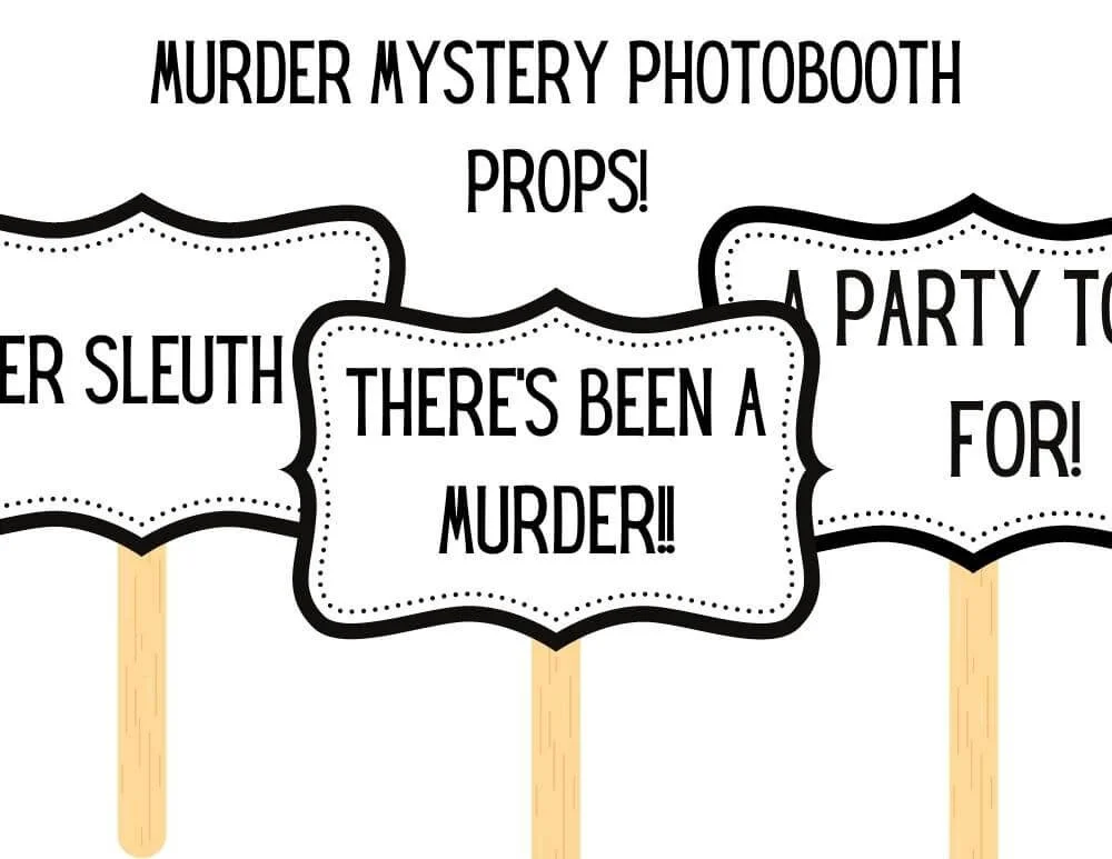 Murder Mystery Photobooth Props — Foulplay Games murder-mystery-photobooth-props-foulplay-games