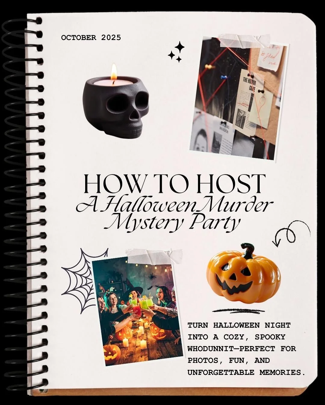Want to throw a last-minute Halloween party your friends will never forget? 🕯️ Here’s 5 steps how to host your own murder mystery night, from picking the game to solving the crime. 🔪✨#foulplaygames #halloweenpartyideas #murdermystery  #partyi