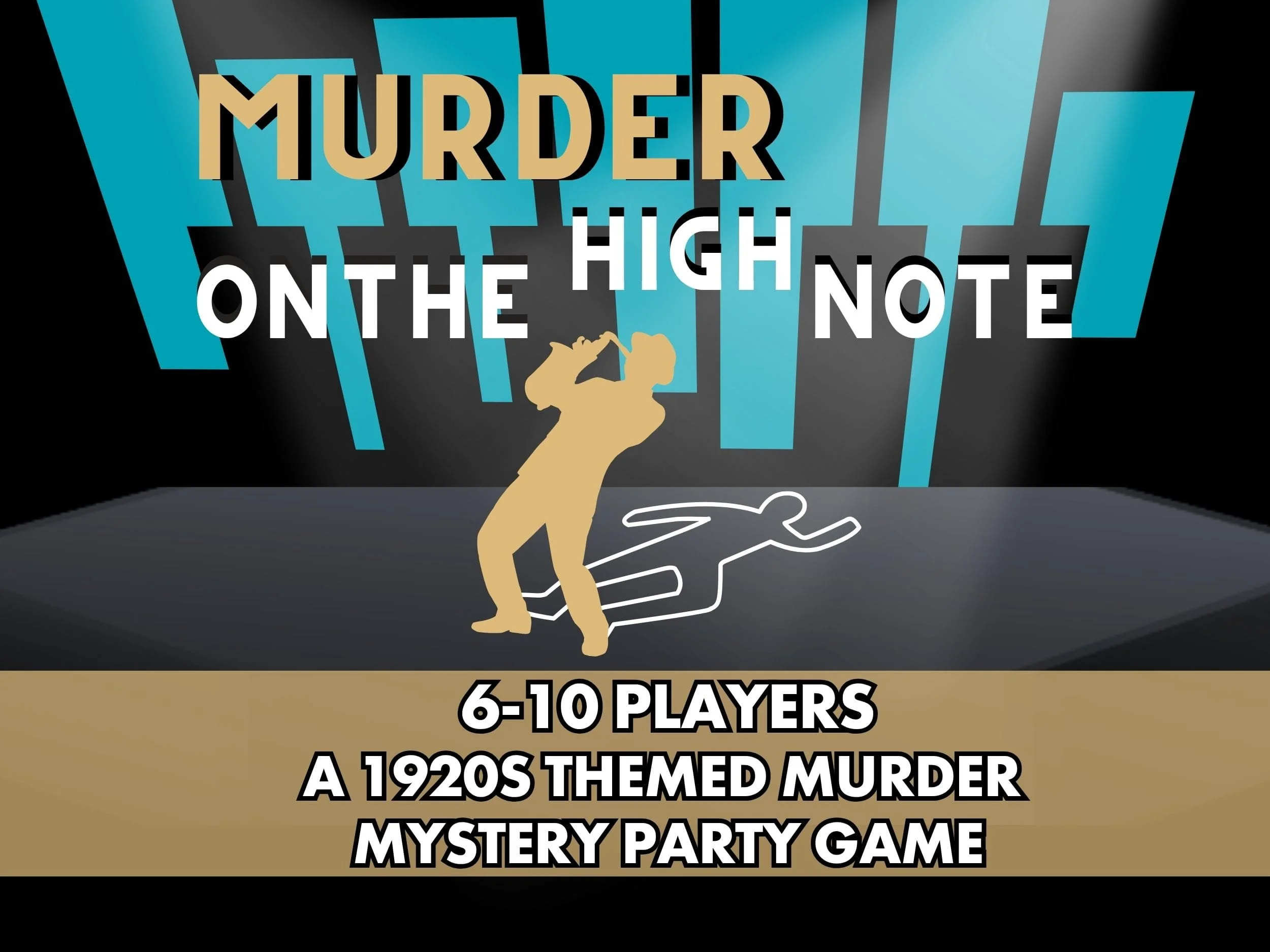 1920s themed murder mystery party game for 6-10 players