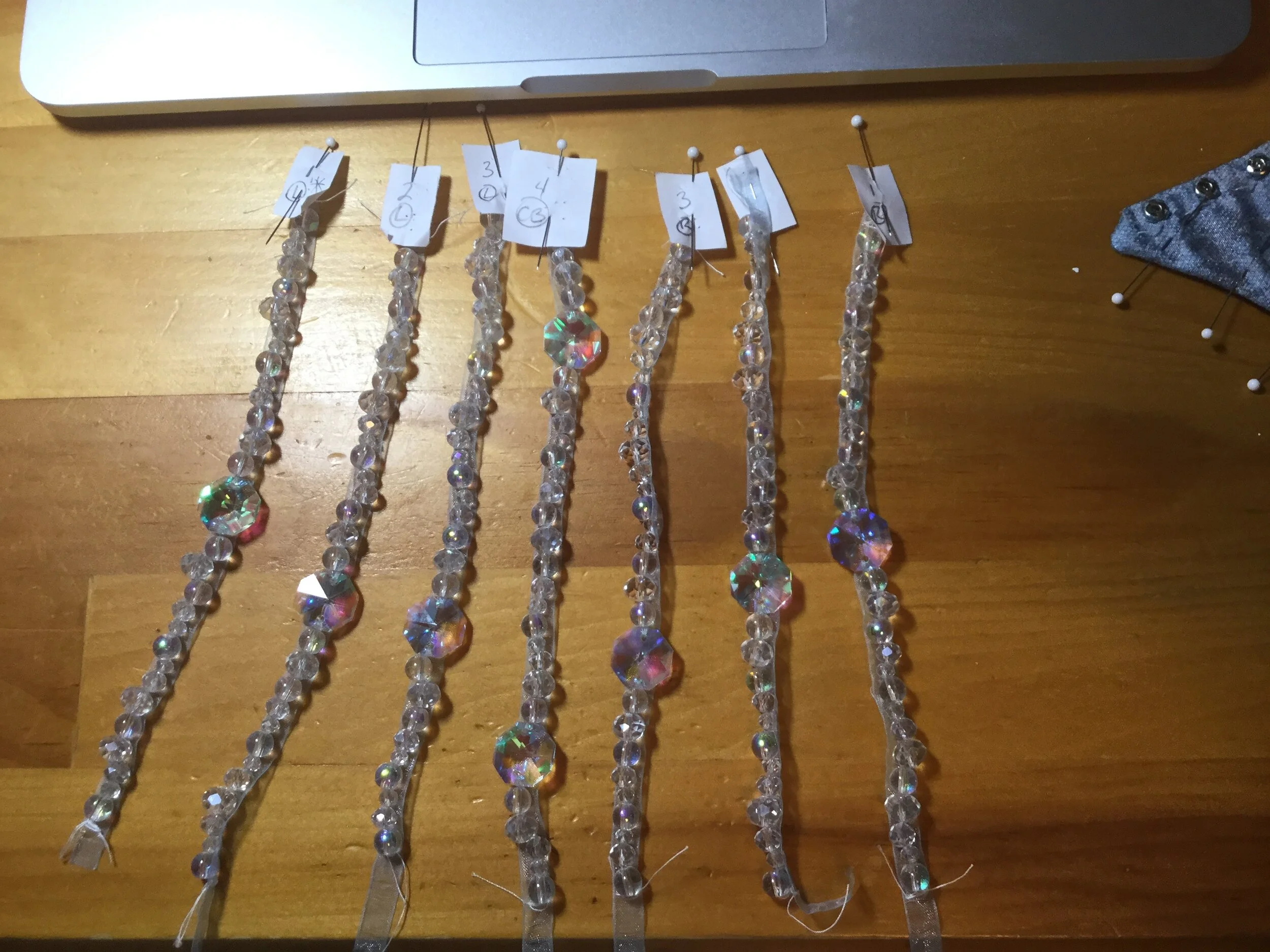 Finished straps.