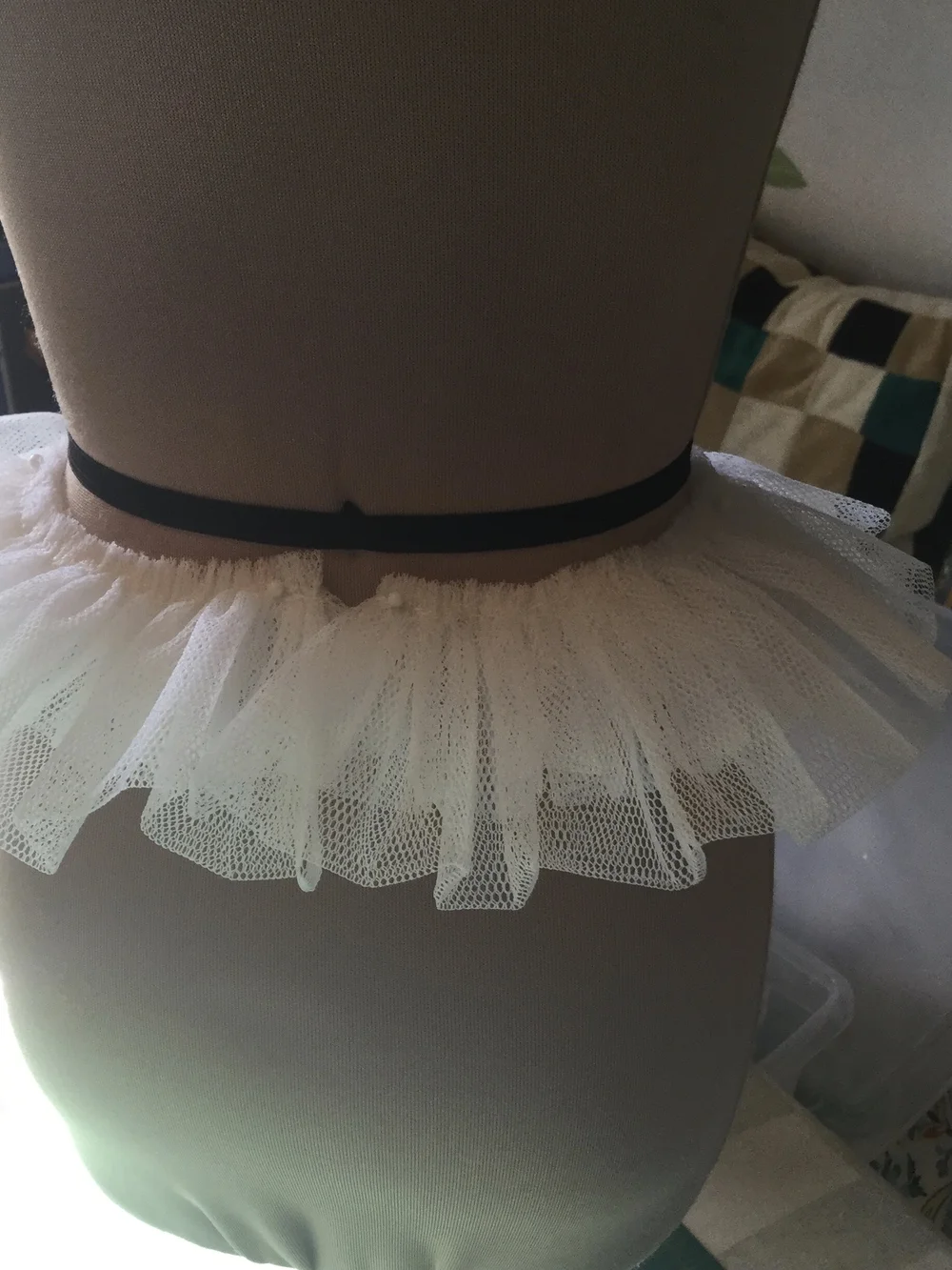 Tutu pre-waistband.