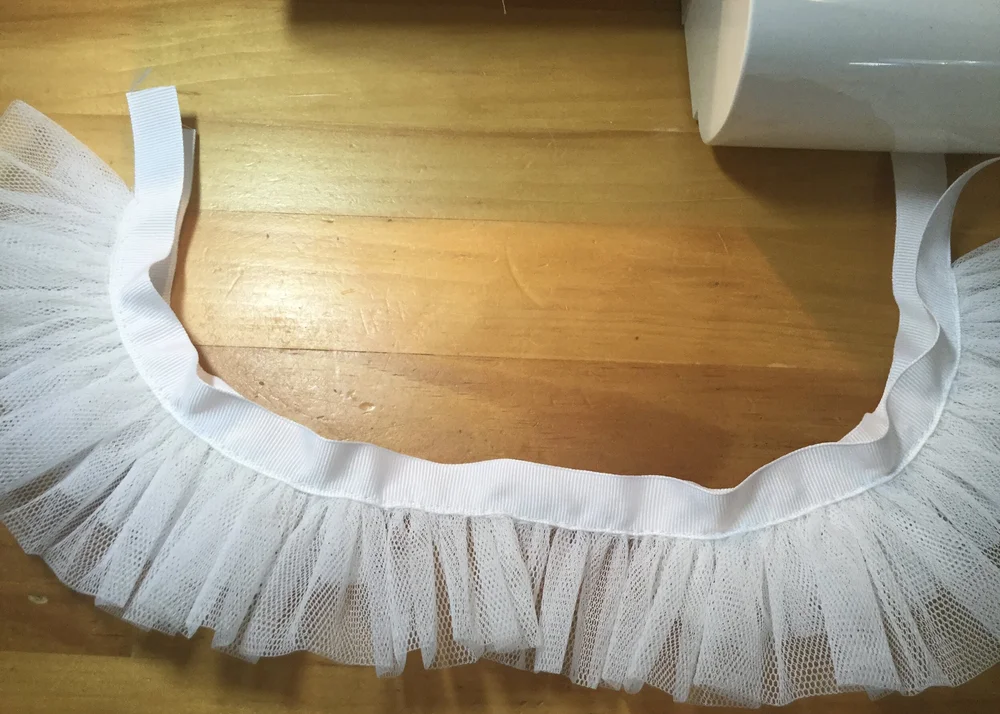 Finishing the waistband.