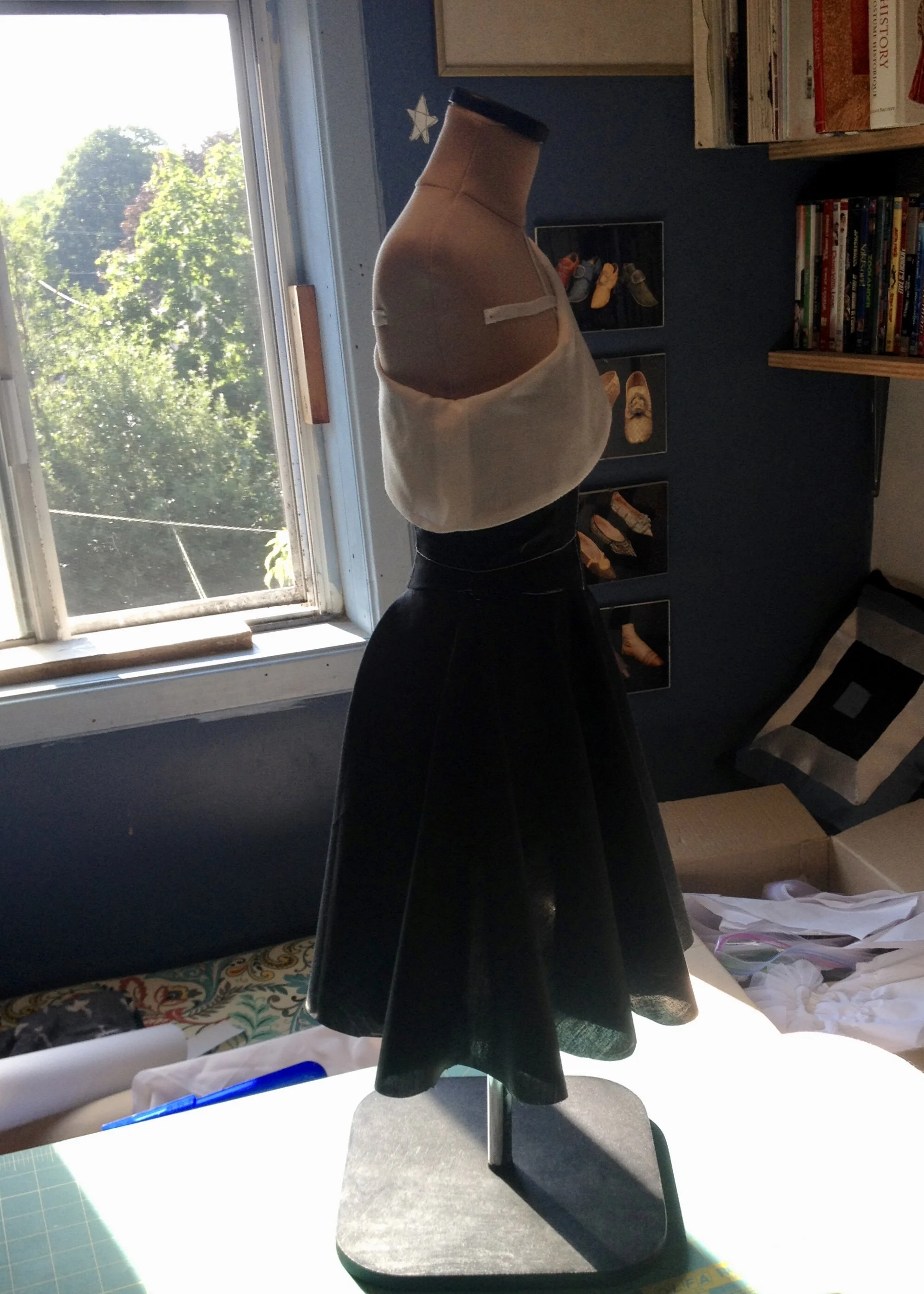 In retrospect, a black mock up in late afternoon light was a poor choice.