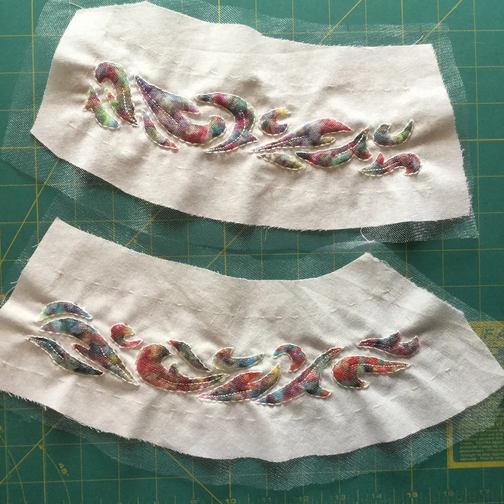 Finished front and back pieces.