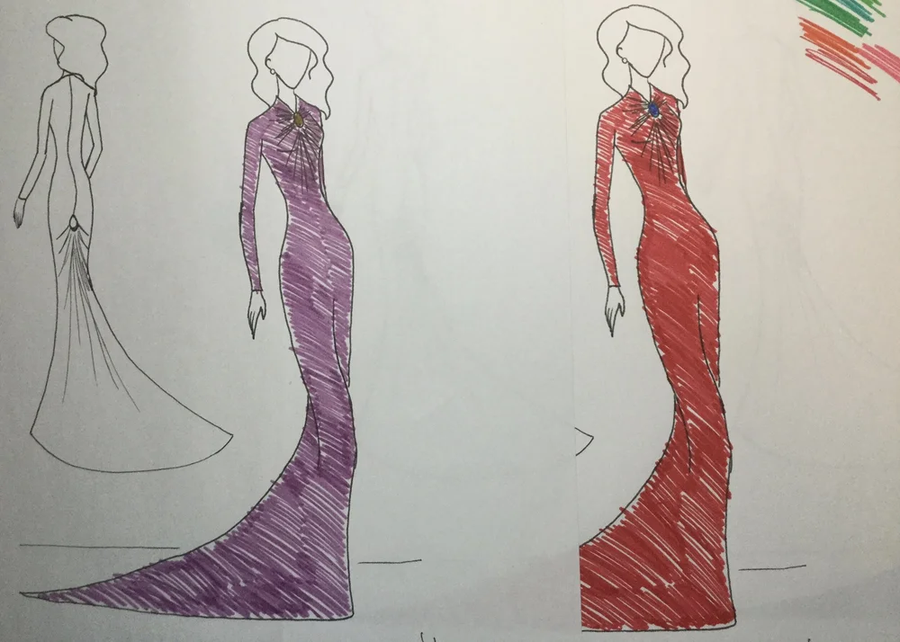 Trying different colour possibilities.