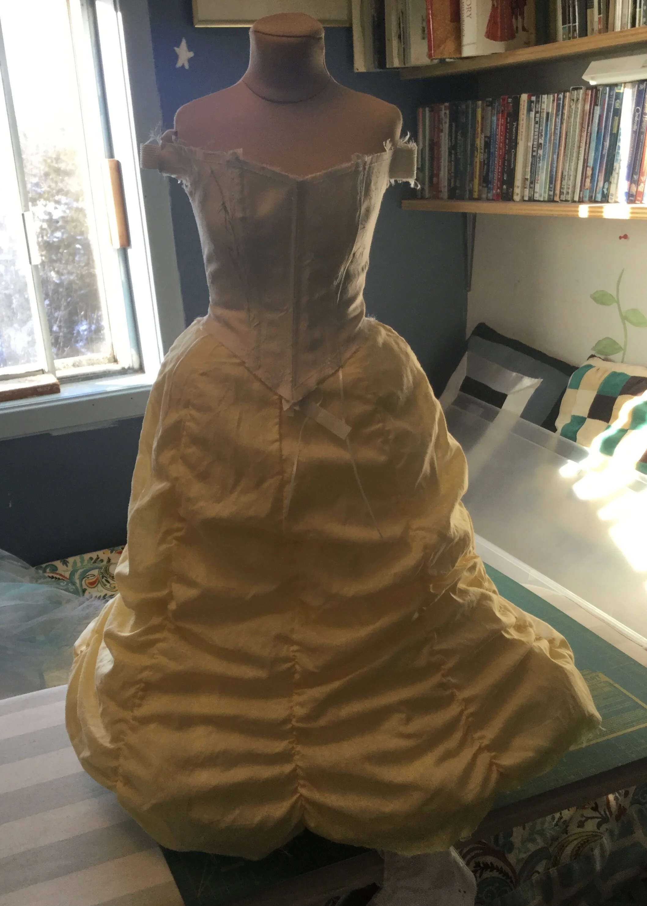 There might be a wee bit too much petticoat...