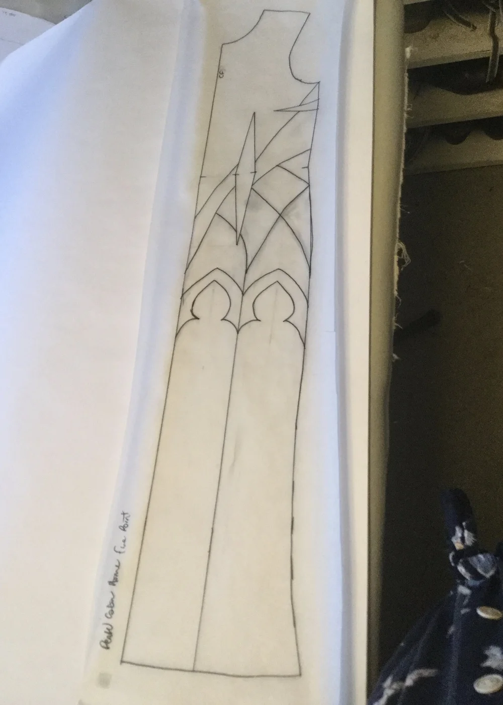 Final pattern with window design.