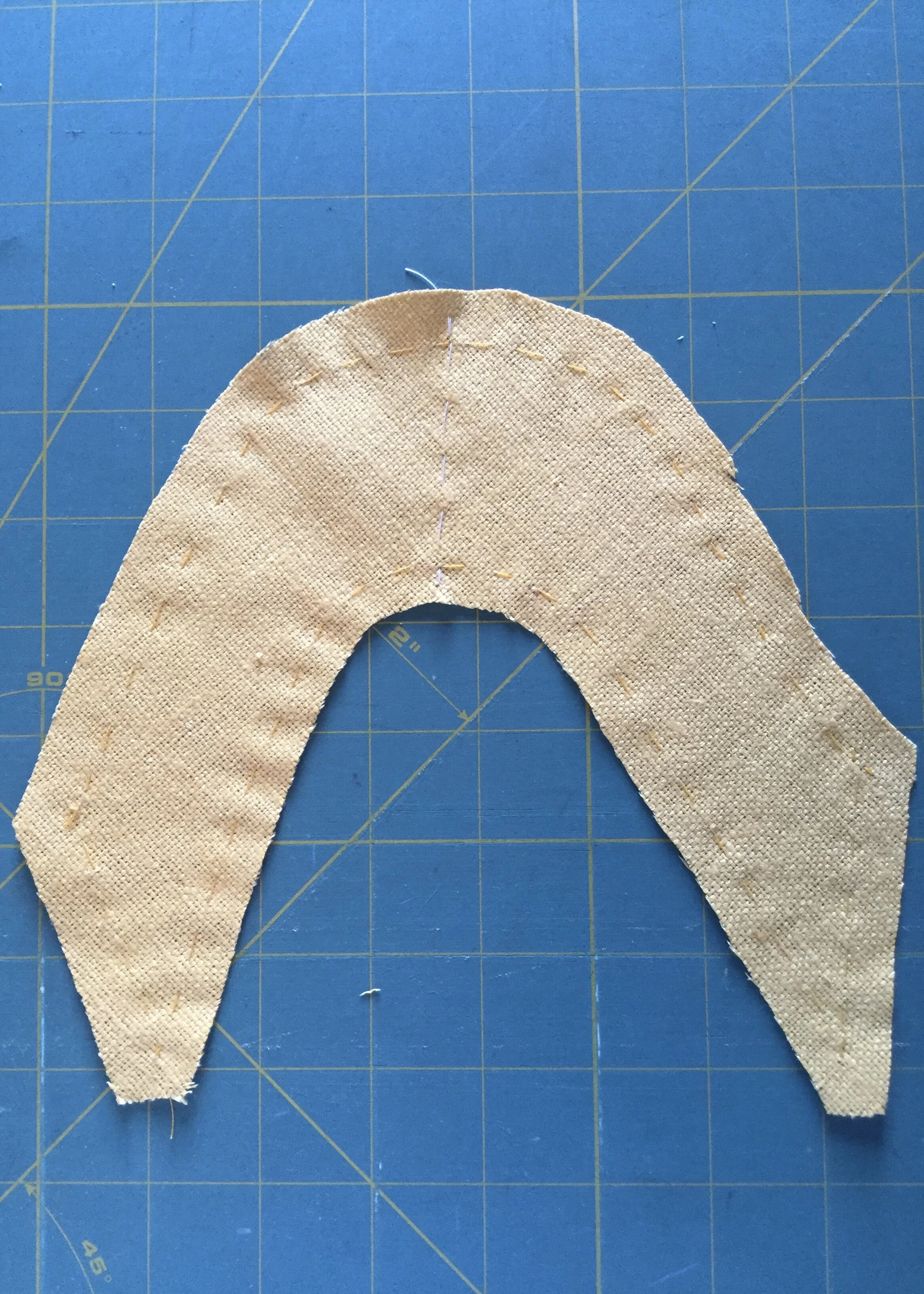 Final piece cut and basted.