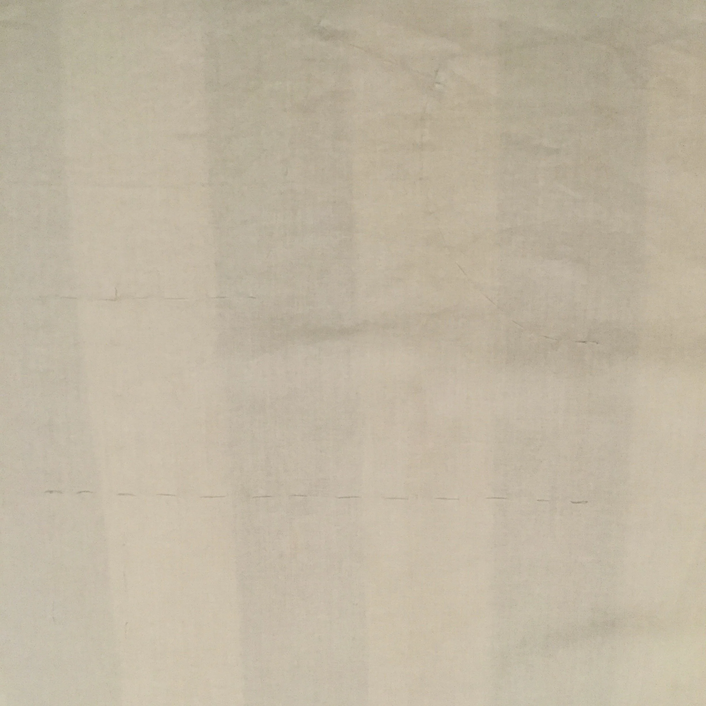 Barely visible basting.