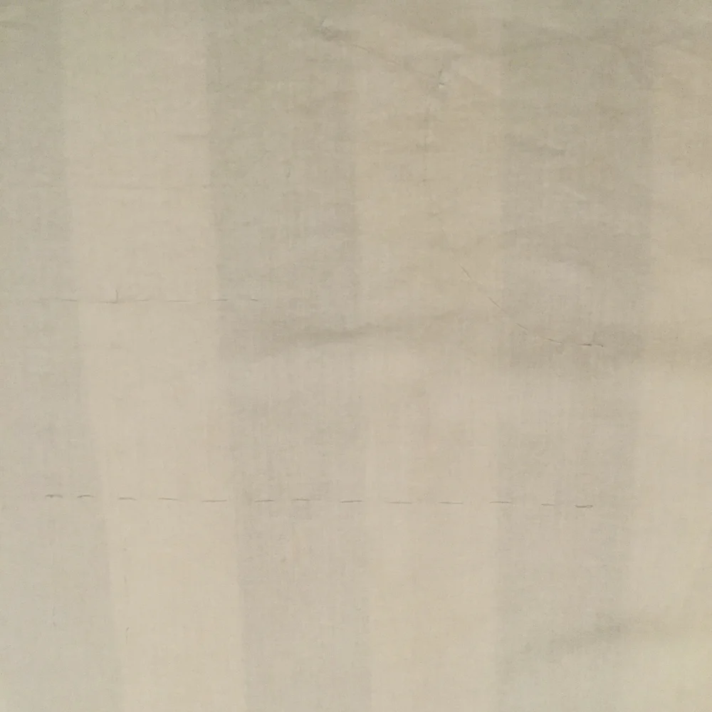 Barely visible basting.