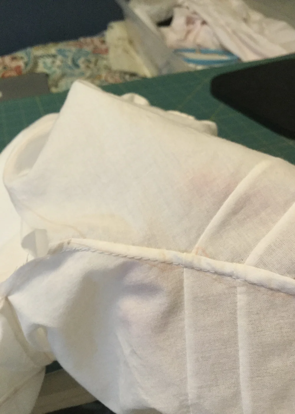 Seam finish on inseam.