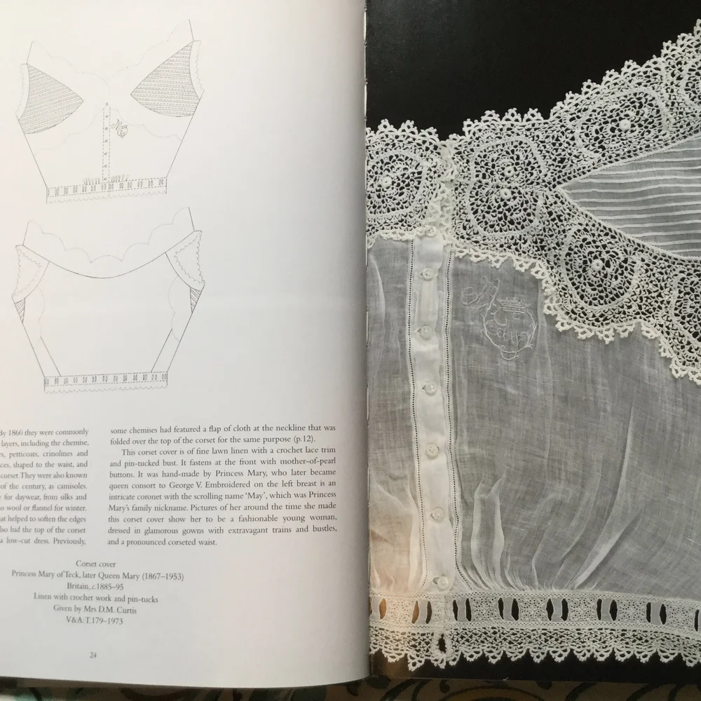 Princess Mary of Teck's corset cover. Lynn,24.