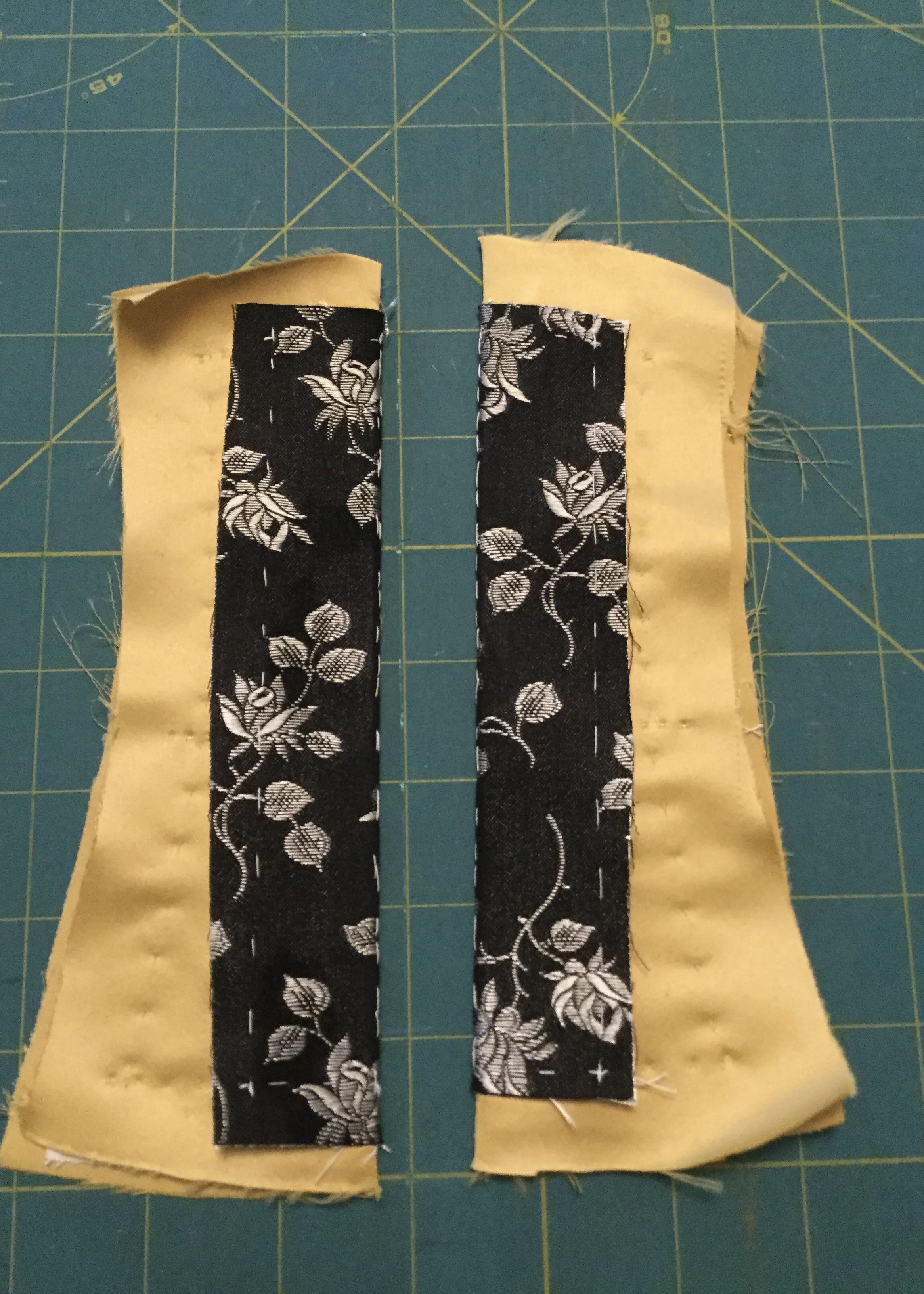 Preparing the backs.