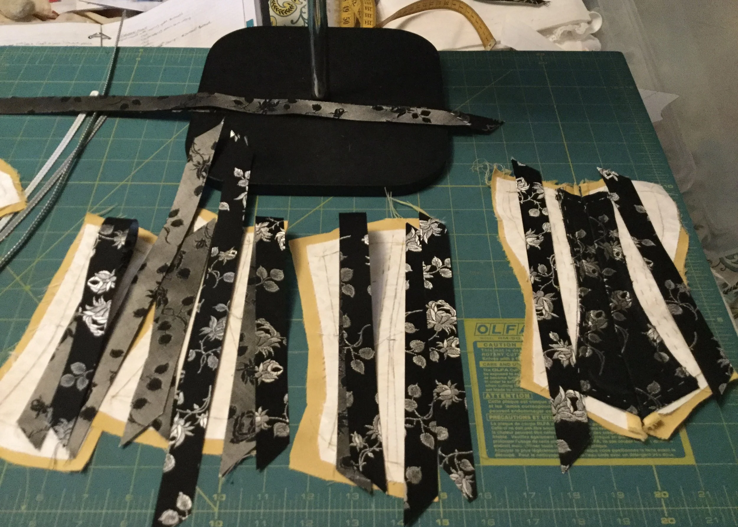 Checking that I have enough bias tape.